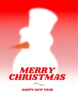 Merry Christmas red and white gradient 