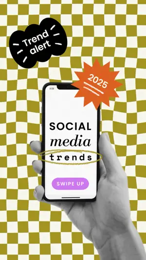 trendy vibrant social media Instagram story template
