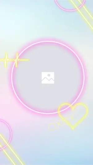 Gradient neon valentine love instagram story template