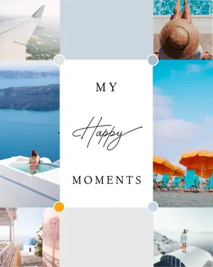 White And Blue Collage Travel Instagram Post