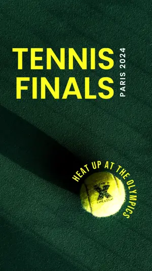 Olympics games 2024 tennis competition instagram story template 