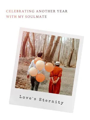Love's Eternity sparkling celebration Portrait template