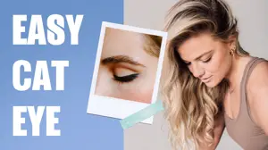 Cat Eye Makeup Tutorial Creative Youtube Thumbnail Template