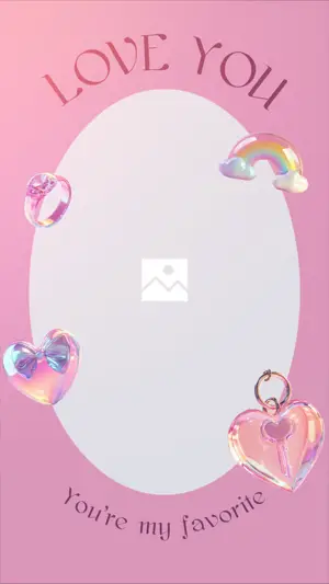 Love you my favourite valentines frame 