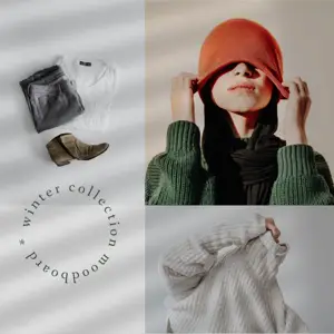 fashion inspiration grid moodboard Instagram post template