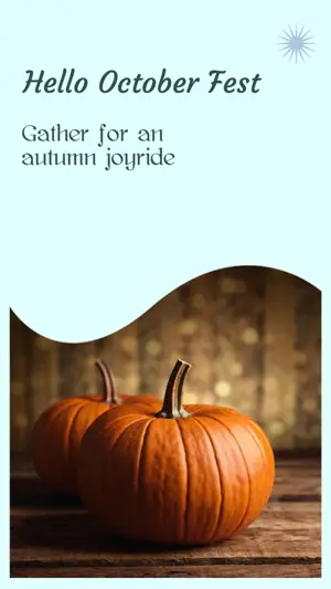 Hello October Fest frosty morning Story template