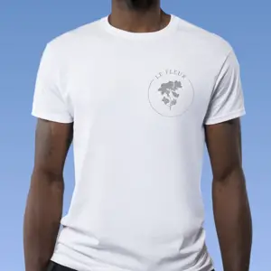 Logo On A White T-Shirt Mockup Template