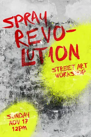 Graffiti urban event grunge poster template