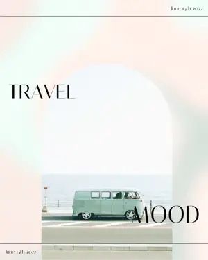 A Van Driving Down A Road Next To The Ocean Wanderlust Template