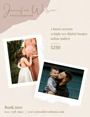 Family Photographer Flyer Template