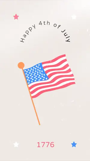 Blue American Flag 4Th Of July Independence Day Instagram Story