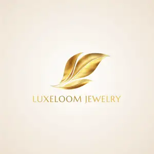 gold leaf elegant logo for jewelry designer