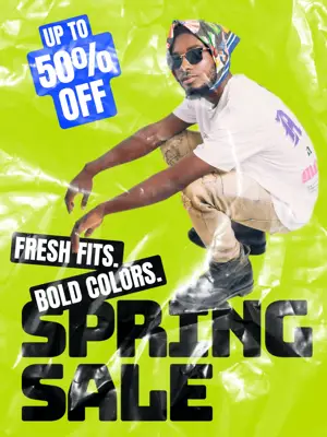 Spring fashion sale Instagram carousel multi pages magic template