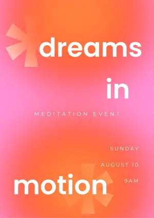 Event pink gradient poster template 