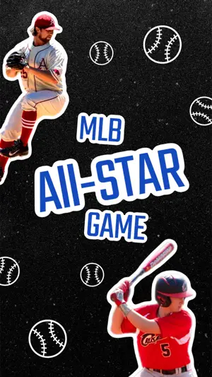 Baseball players MLB all-star games Instagram story template