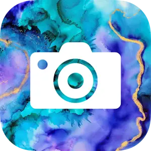Photo Of A Ios14 Icons ? Template Design With A Camera With A Blue And Purple Background Ios14 Icons Template