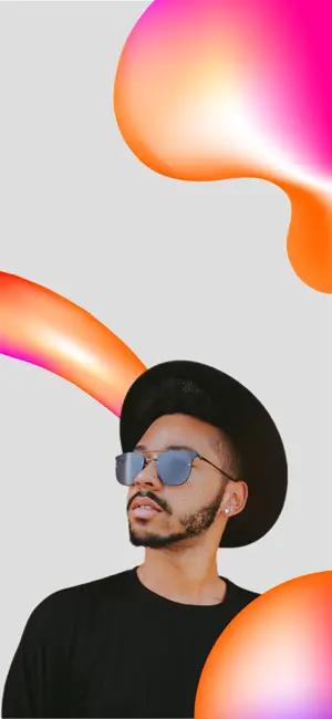 Contact cover profile portrait template