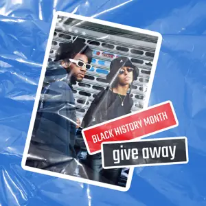Black history month sunglasses give away instagram post template 