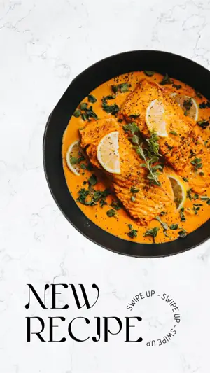 new recipe story instagram magic template food 