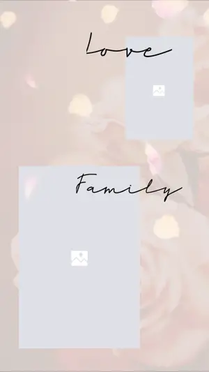 Soft Flower Glitter Layout Instagram Story Template 