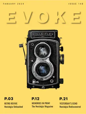 yellow nostalgic vintage magazine magic cover template 