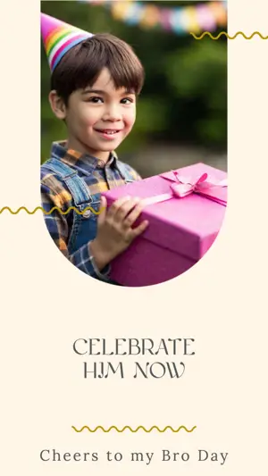 Cheers to my Bro Day classic elegance Story template