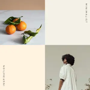 Inspiration pastel colors photo collage template