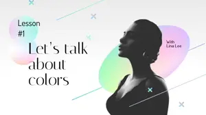 A Woman In A Black Dress With A Colorful Background Magic Youtube Thumbnail Template