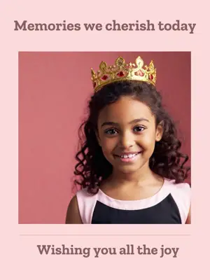 Wishing you all the joy table 1 Portrait template