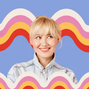 Retro waves magic profile picture template
