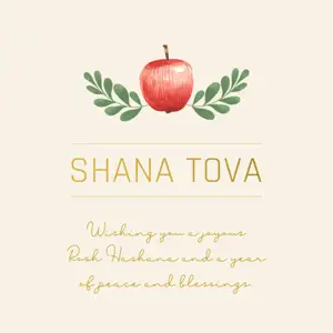 Bright elegant shana tova greetings instagram post English template 