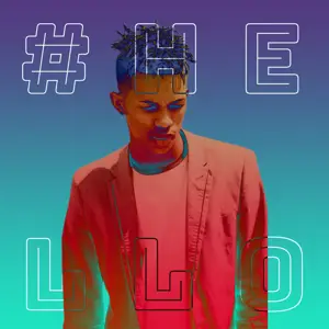 Profile Pic With A Man wearing A Red Jacket, neon style