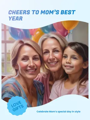 LOVEGIFTS serene sky Portrait template