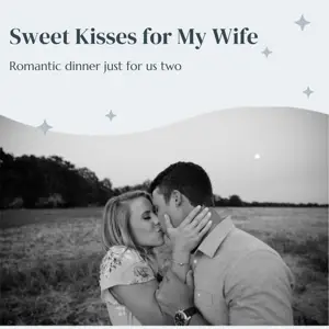 Romantic dinner just for us two winter whisper template