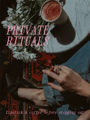 Unfiltered look trend coffee portrait template