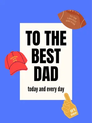 Happy Father’s Day cool stickers template