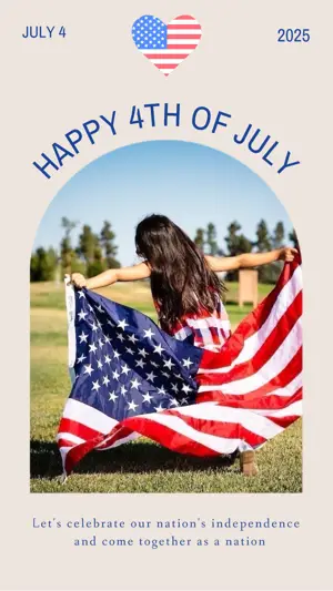 Happy 4th of July story template 