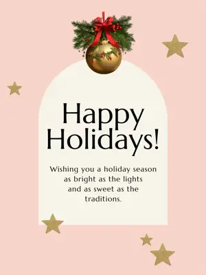 Minimalist pastel Christmas card background Instagram post template