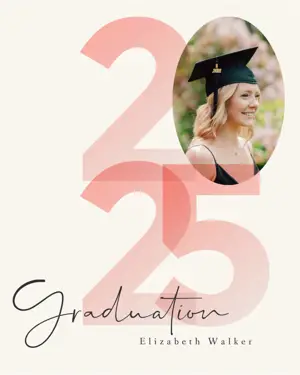 minimalist bright pastel graduation template 