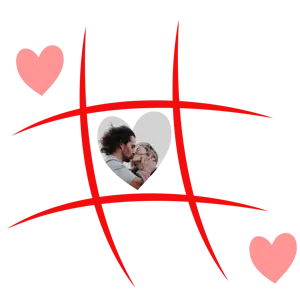 XOXO sticker love hearts Valentine’s Day sticker 