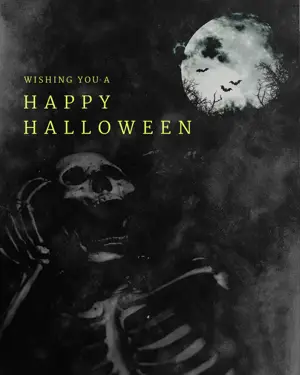 Happy Halloween greetings Instagram post template