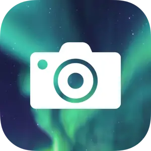 Photo Of A Ios14 Icons ? Template Design With A Camera With The Aurora Lights In The Background Ios14 Icons Template