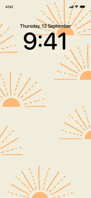 Sun Beams Lock Screen Pattern Ios