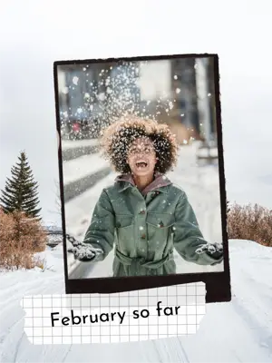 Mini album winter dairy multi pages Instagram post template