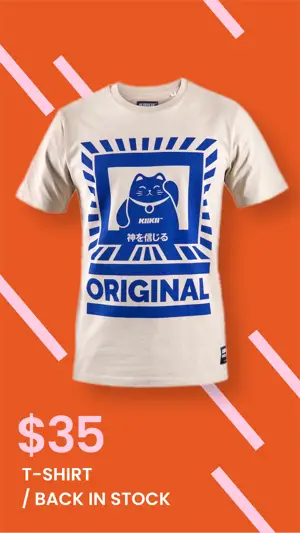 magic mockup fashion boutique orange instagram story template 