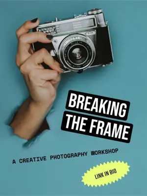 Photography workshop event Instagram post template