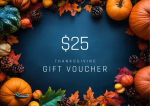 Thanksgiving elegant gift card voucher template 
