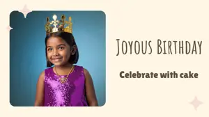 Celebrate with cake warm cozy template