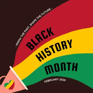 Black history month colorful illustration instagram post template 