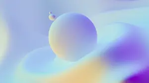 Blue Chromatic Zoom Chat Background Template